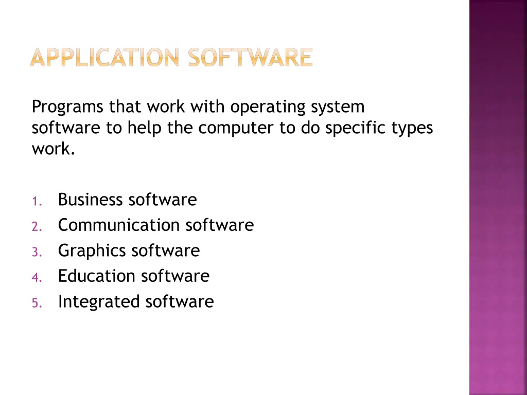 application software