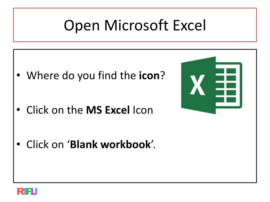 open microsoft excel