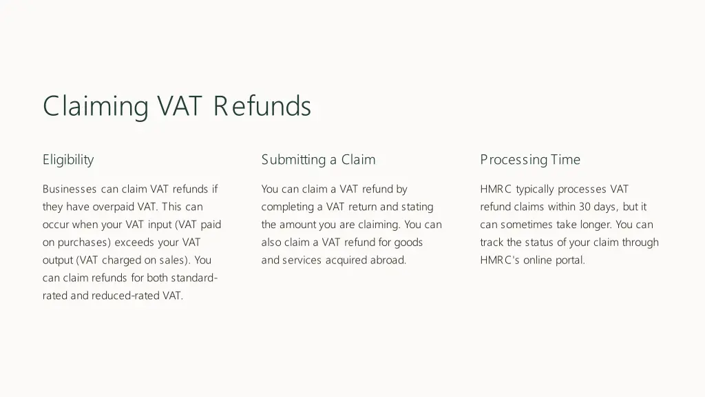 claiming vat refunds