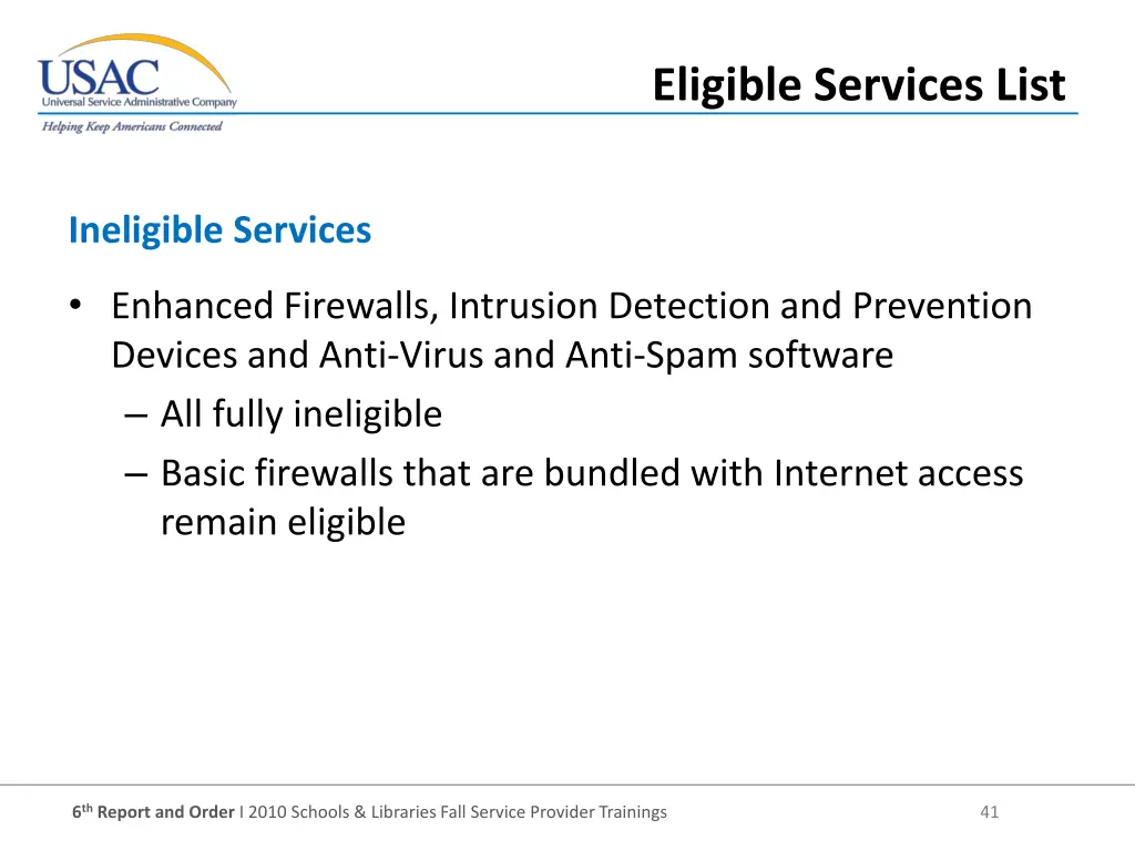 eligible services list 3