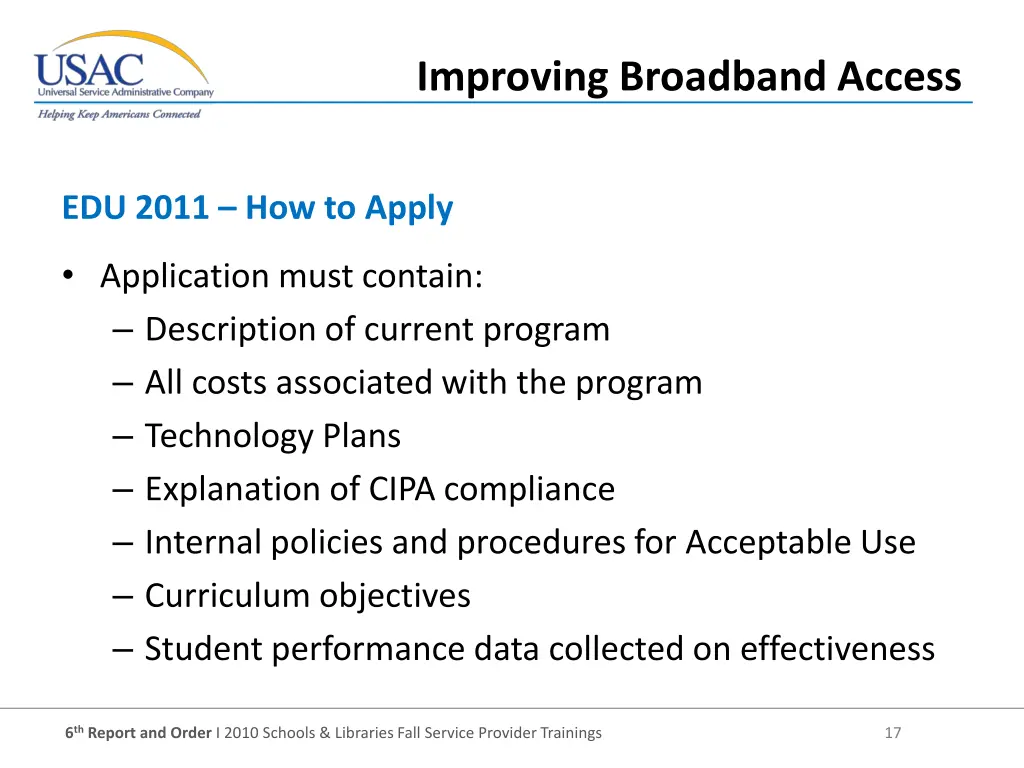 improving broadband access 7