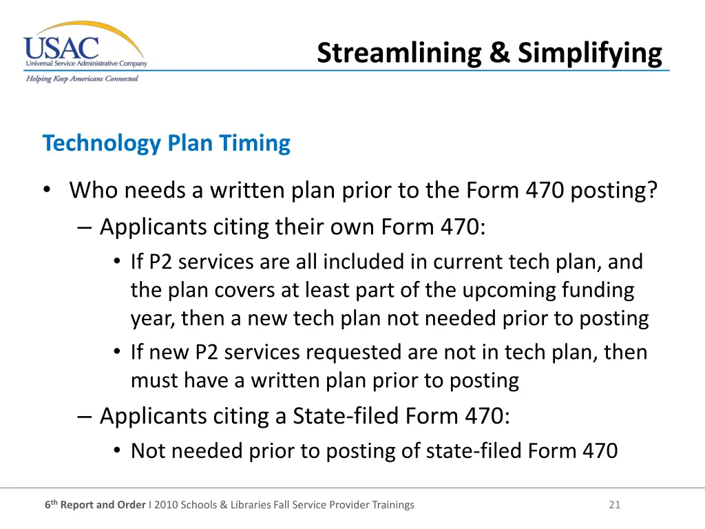 streamlining simplifying 1