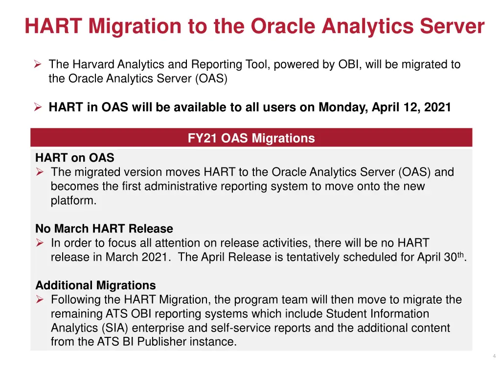 hart migration to the oracle analytics server 1