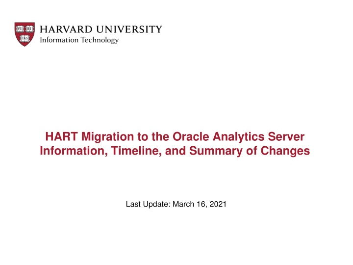 hart migration to the oracle analytics server