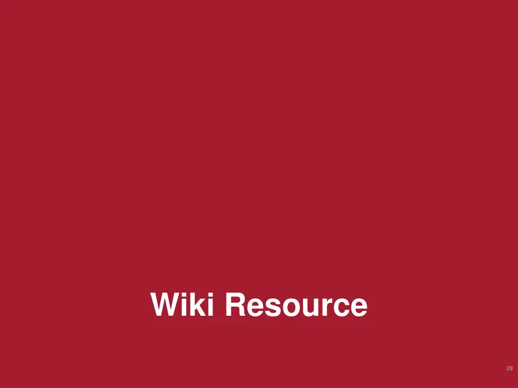 wiki resource