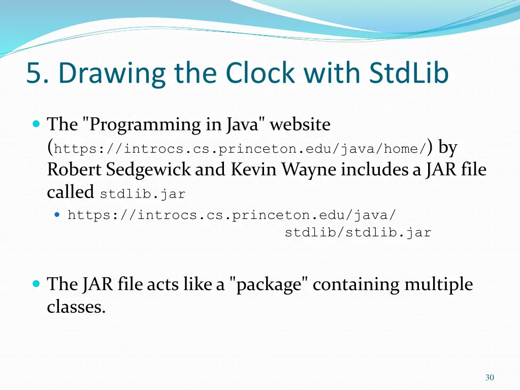 5 drawing the clock with stdlib