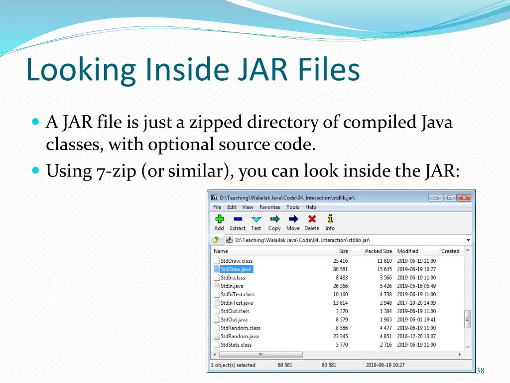 looking inside jar files