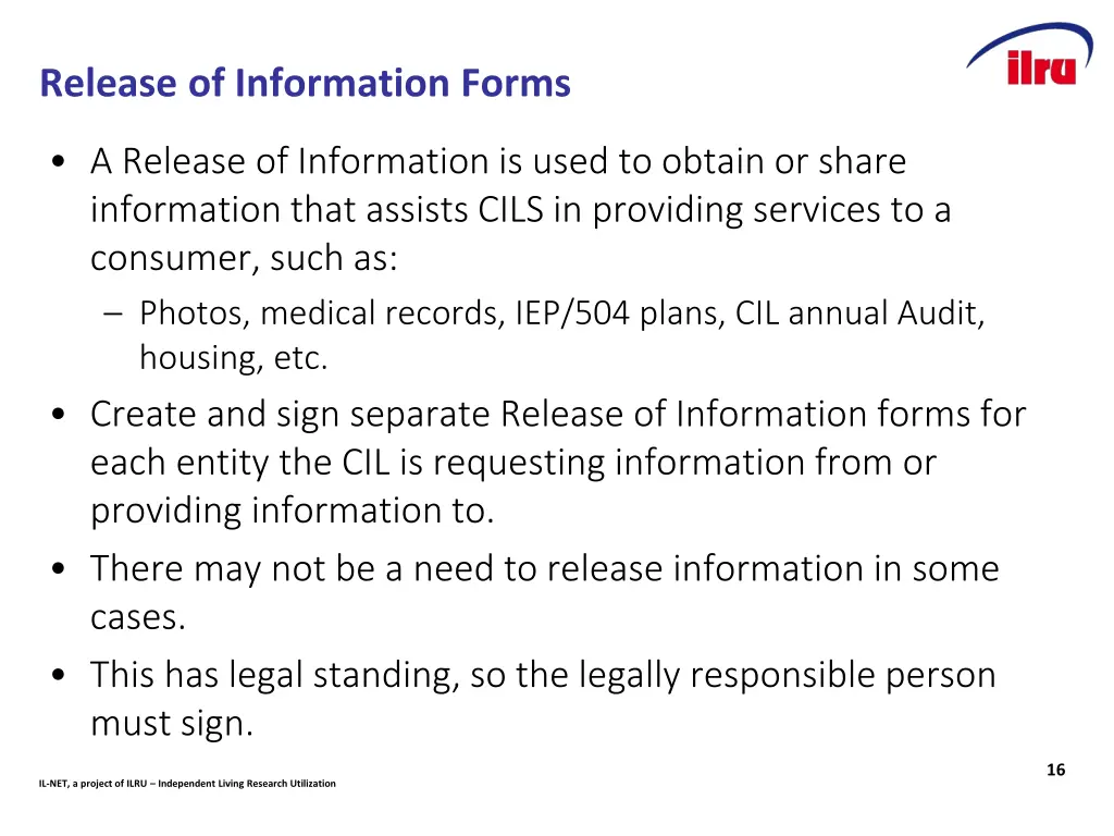 release of information forms