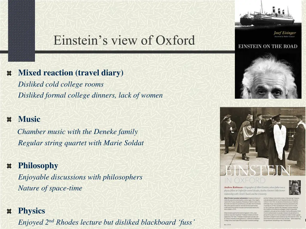 einstein s view of oxford