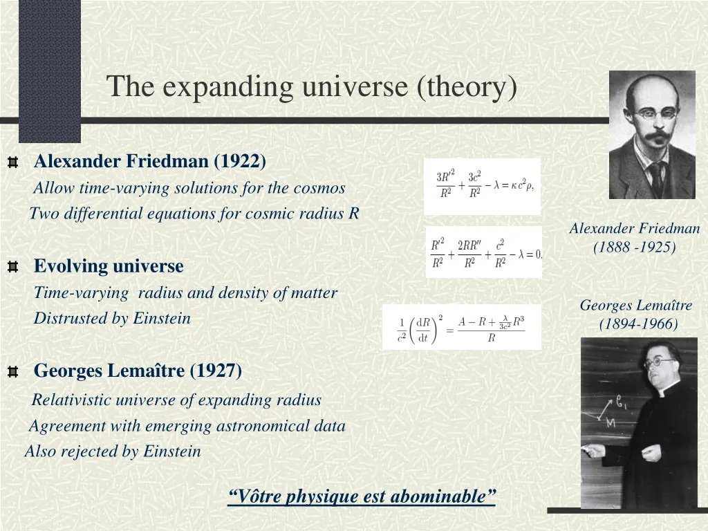 the expanding universe theory