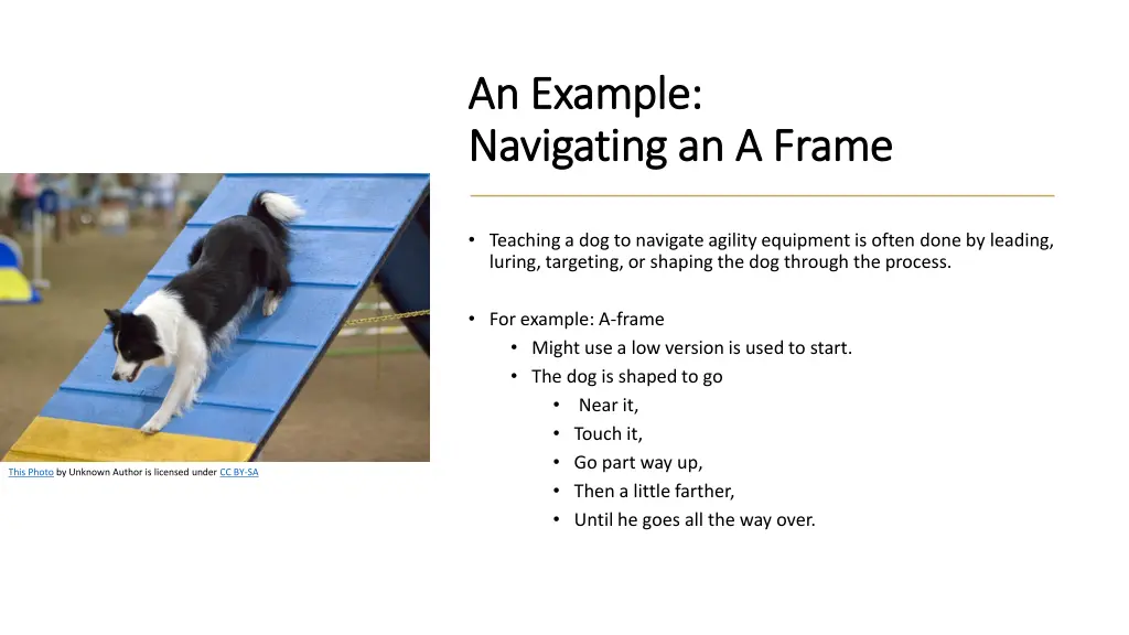 an example an example navigating an a frame