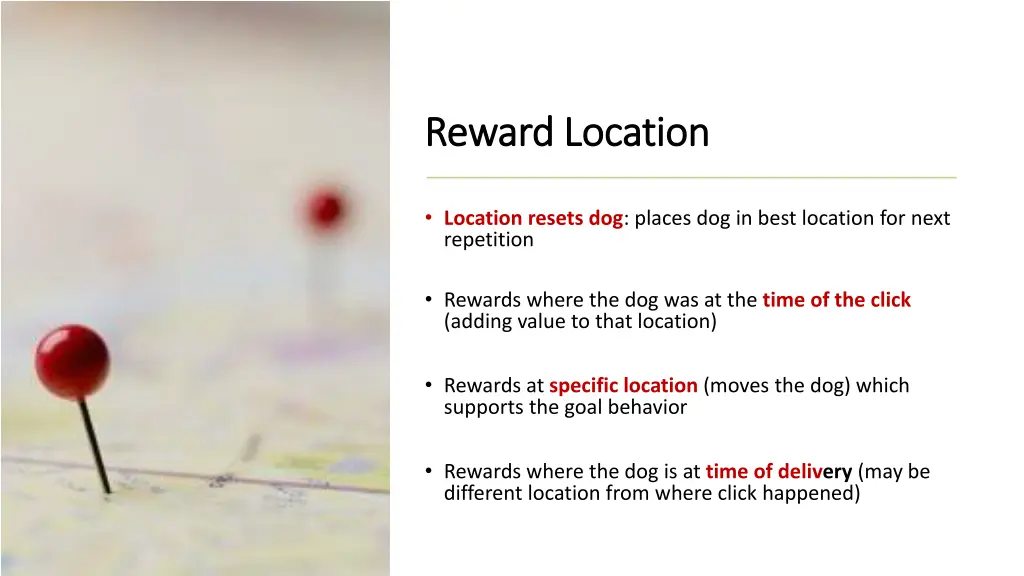 reward location reward location