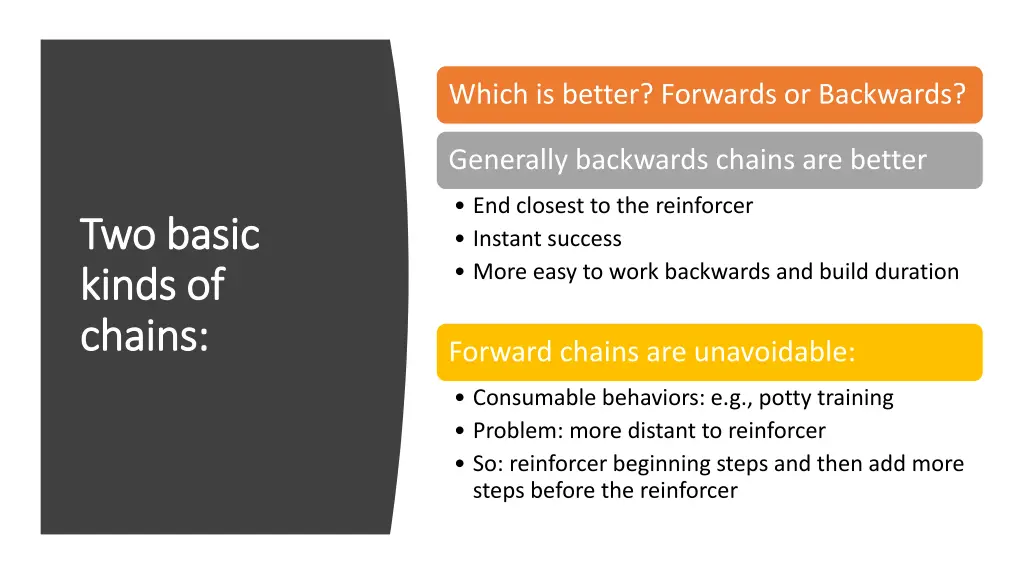 which is better forwards or backwards