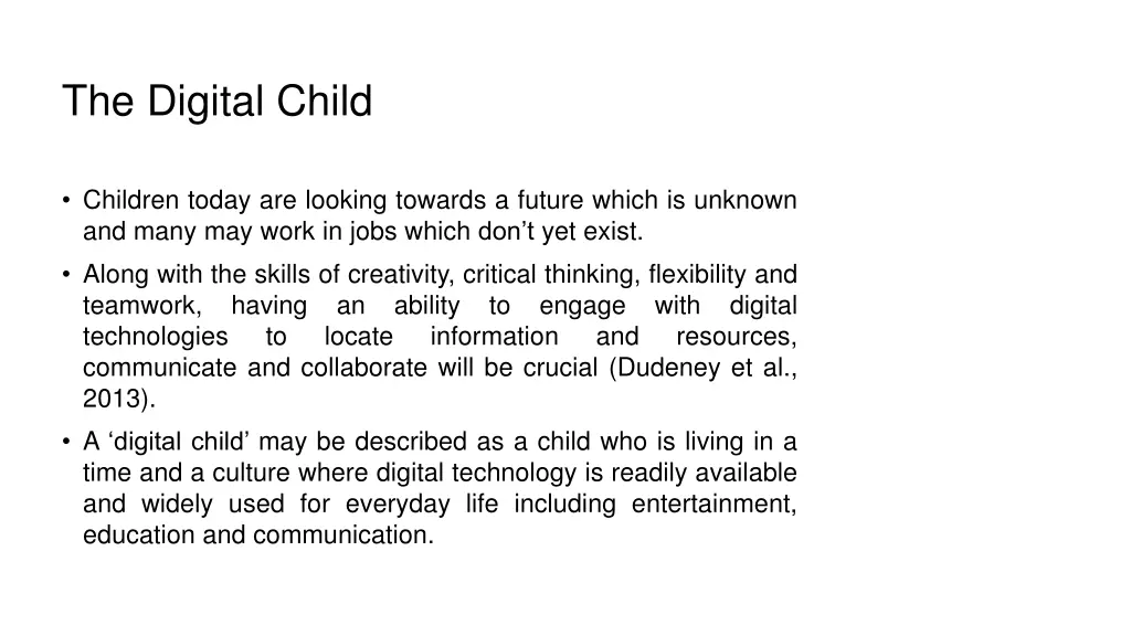 the digital child