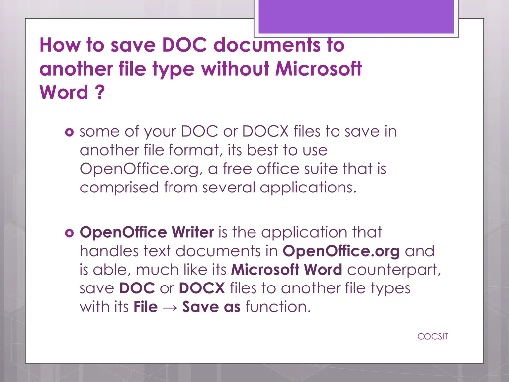 how to save doc documents to another file type