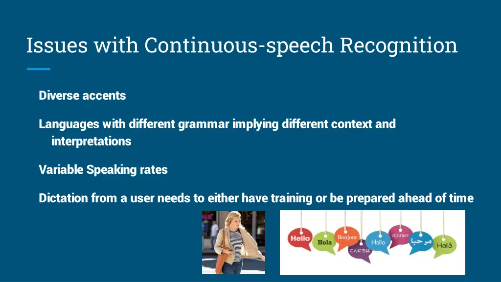 issues with continuous speech recognition