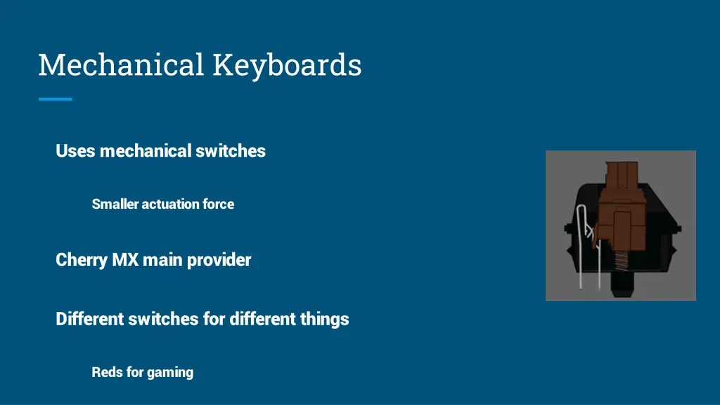 mechanical keyboards