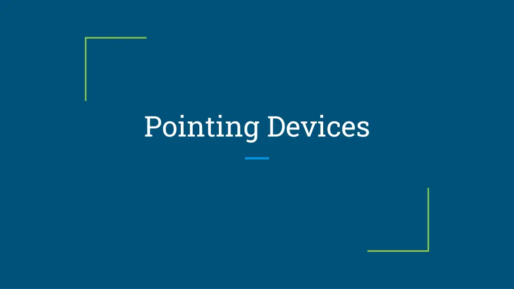 pointing devices