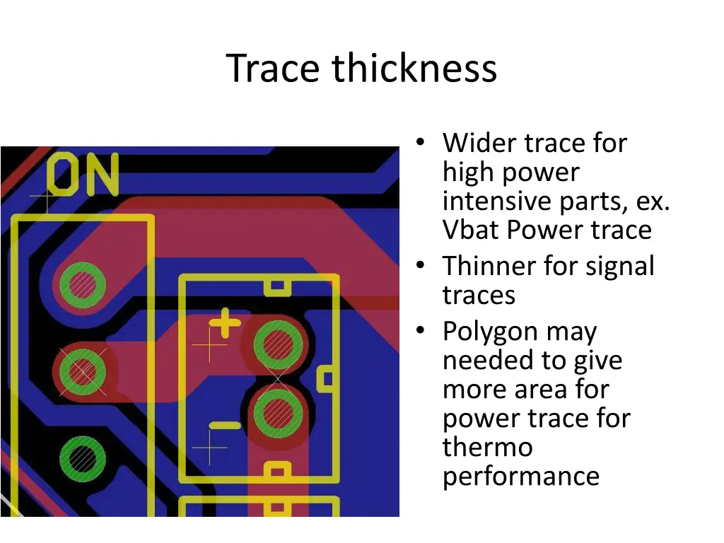 trace thickness