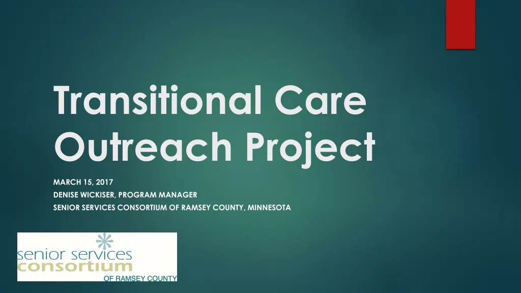 transitional care outreach project