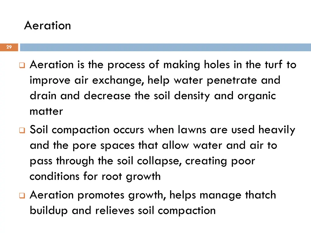 aeration