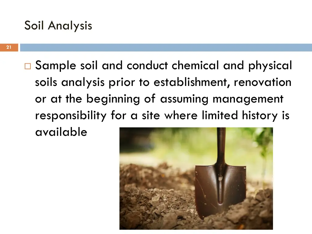 soil analysis 1