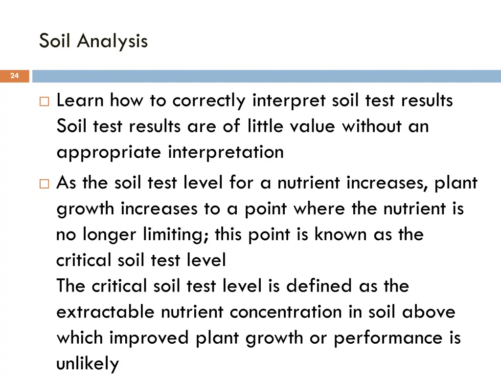 soil analysis 4