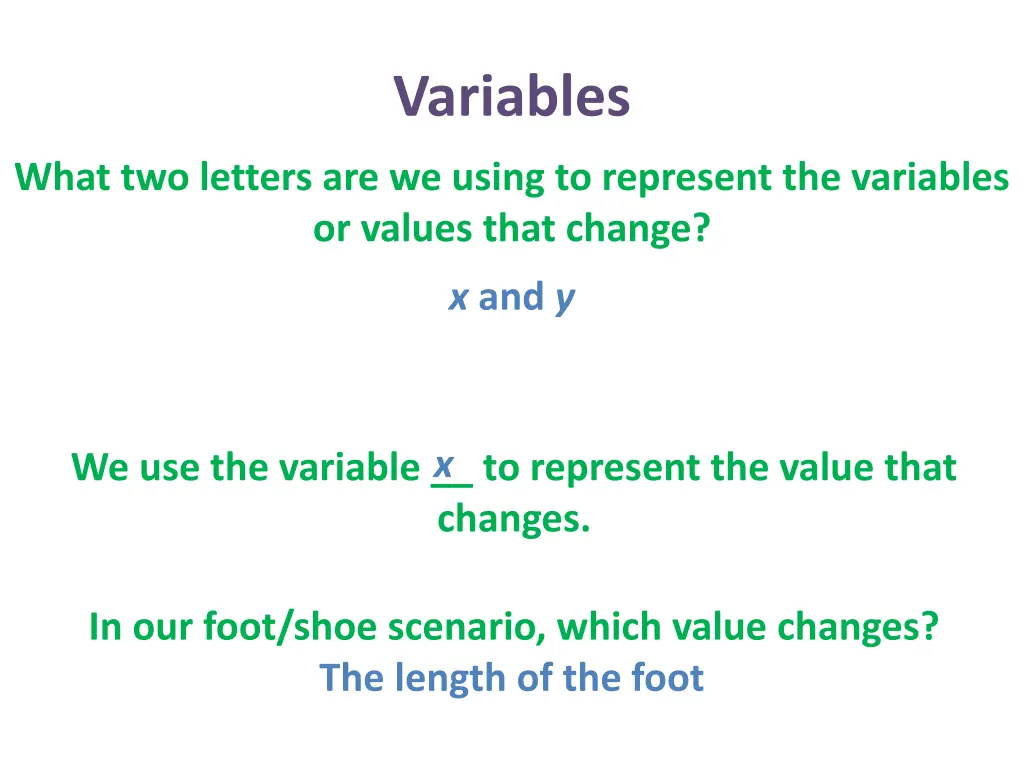 variables 10