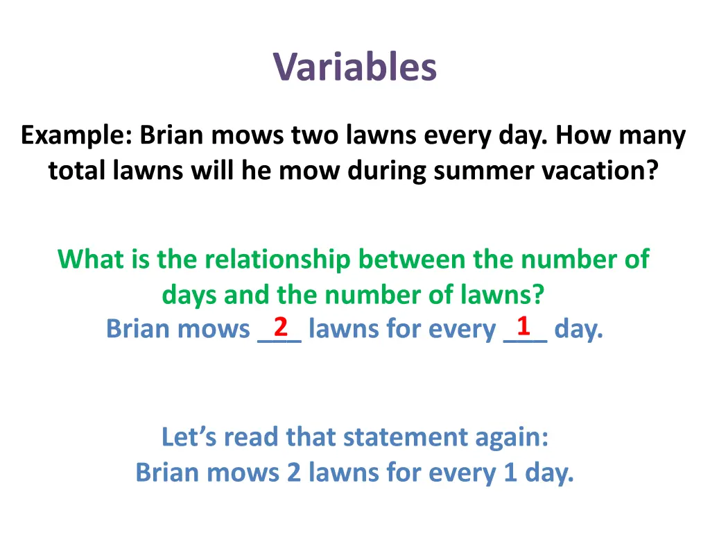 variables 4