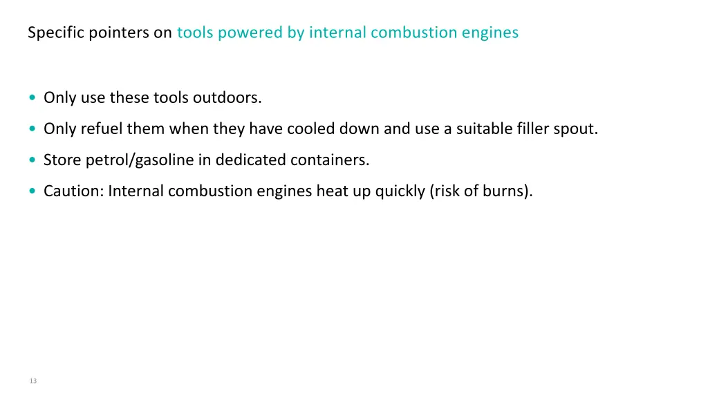 specific pointers on tools powered by internal