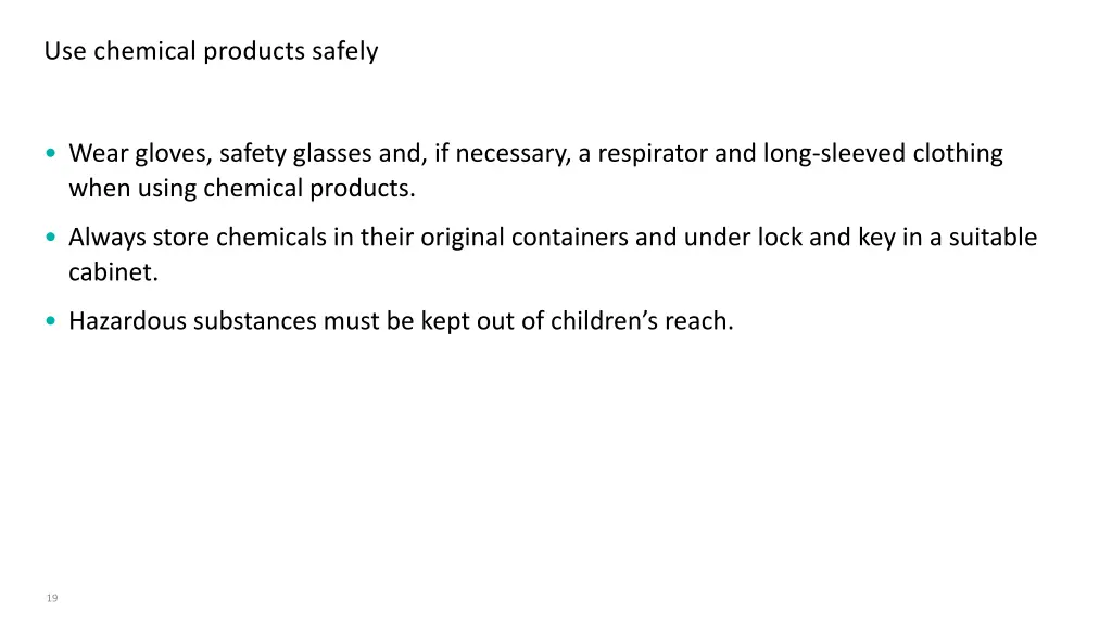 use chemical products safely 1