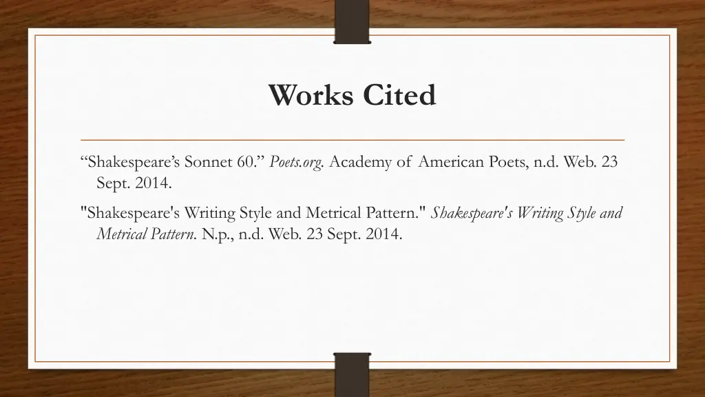 works cited