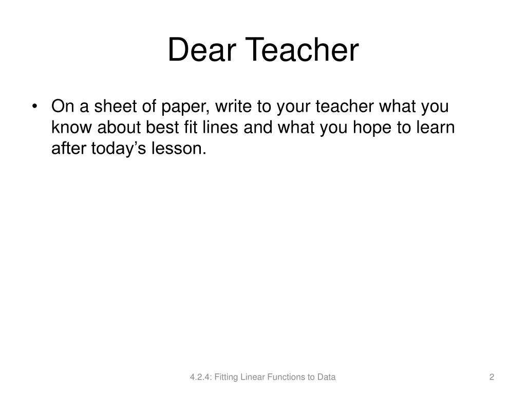 dear teacher