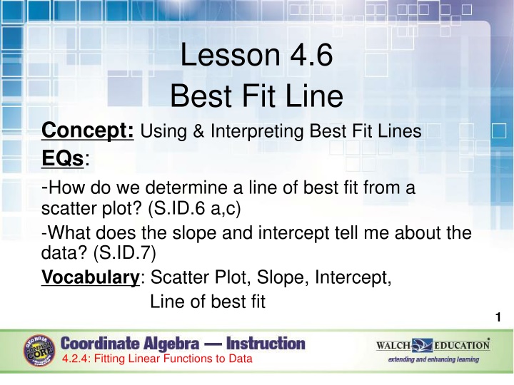 lesson 4 6 best fit line