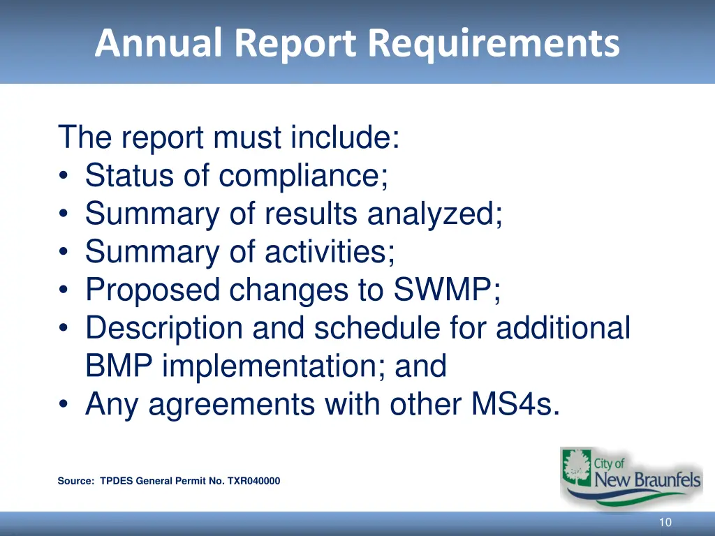 annual report requirements