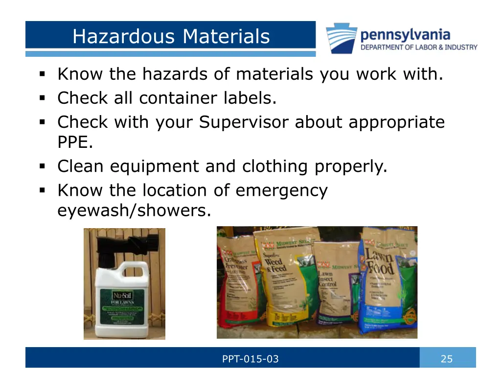 hazardous materials