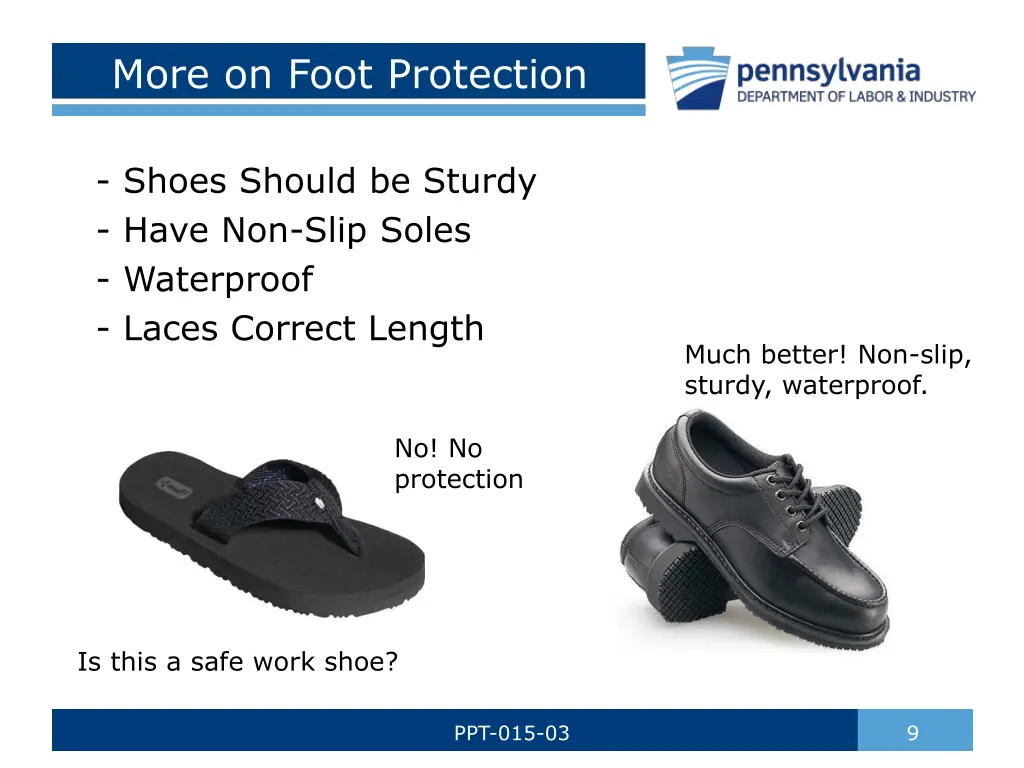 more on foot protection