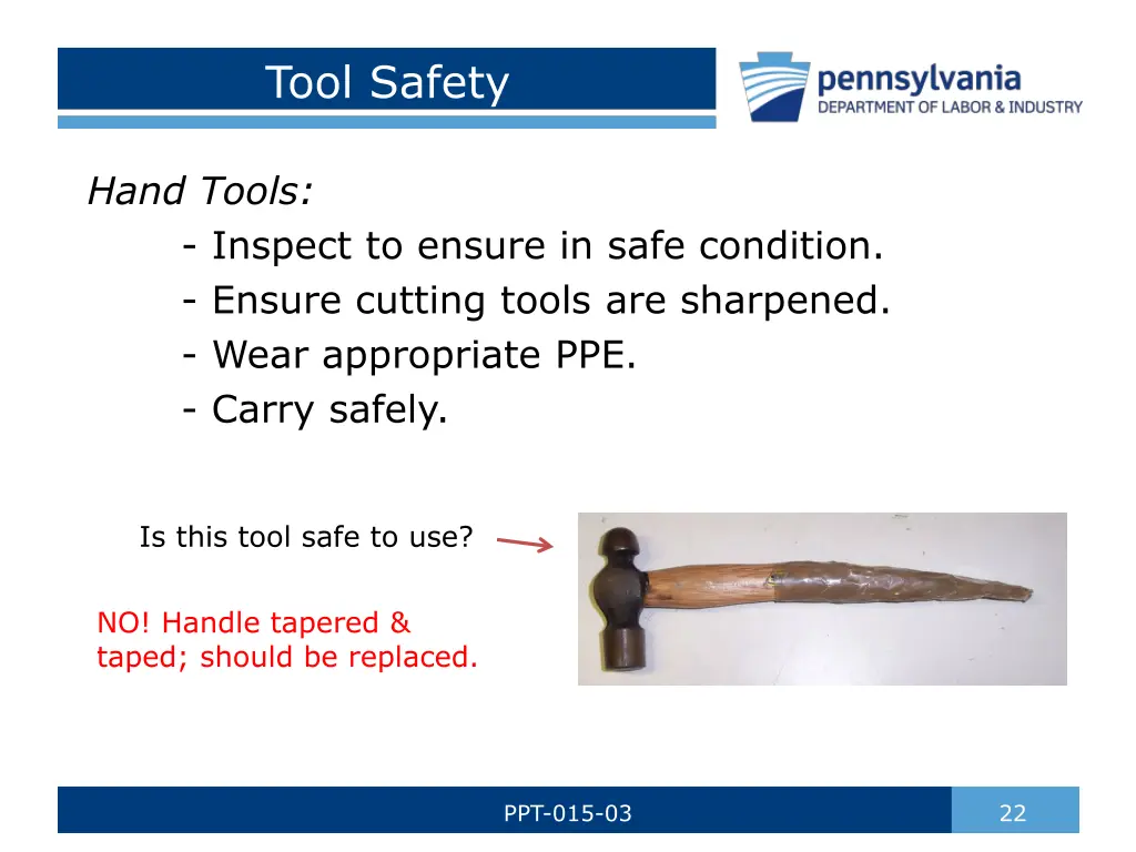 tool safety