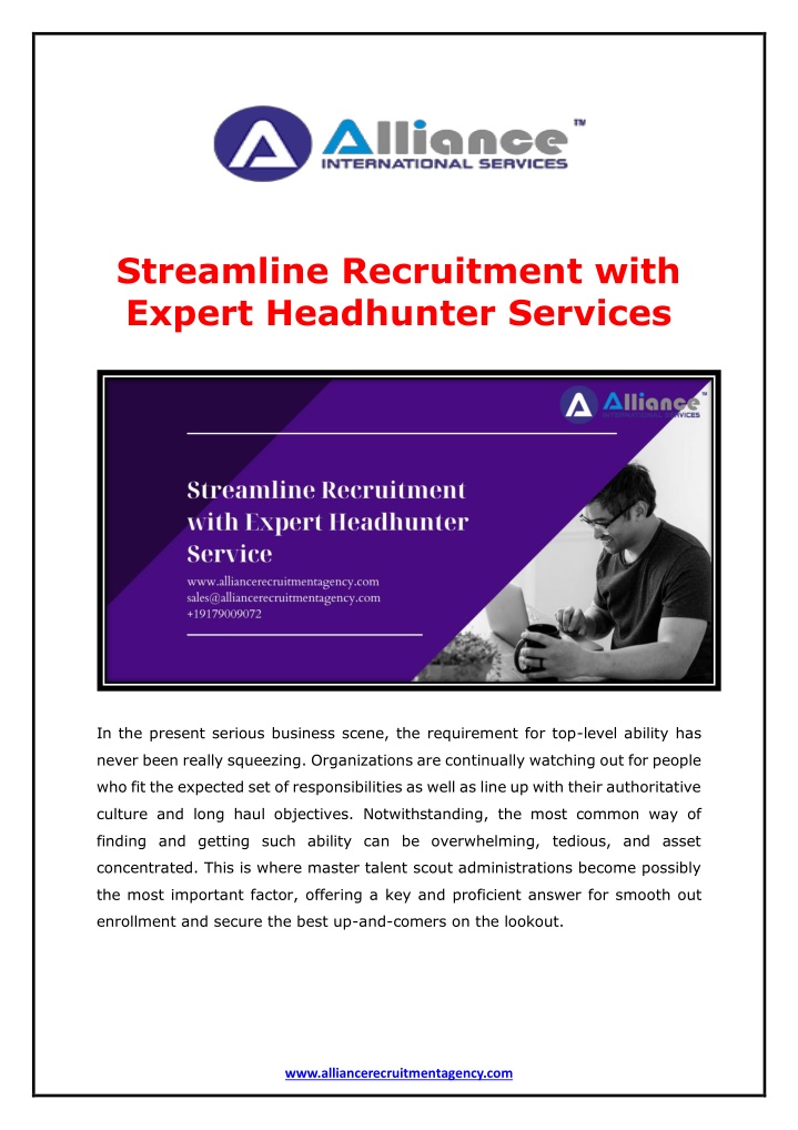 streamline recruitment with expert headhunter