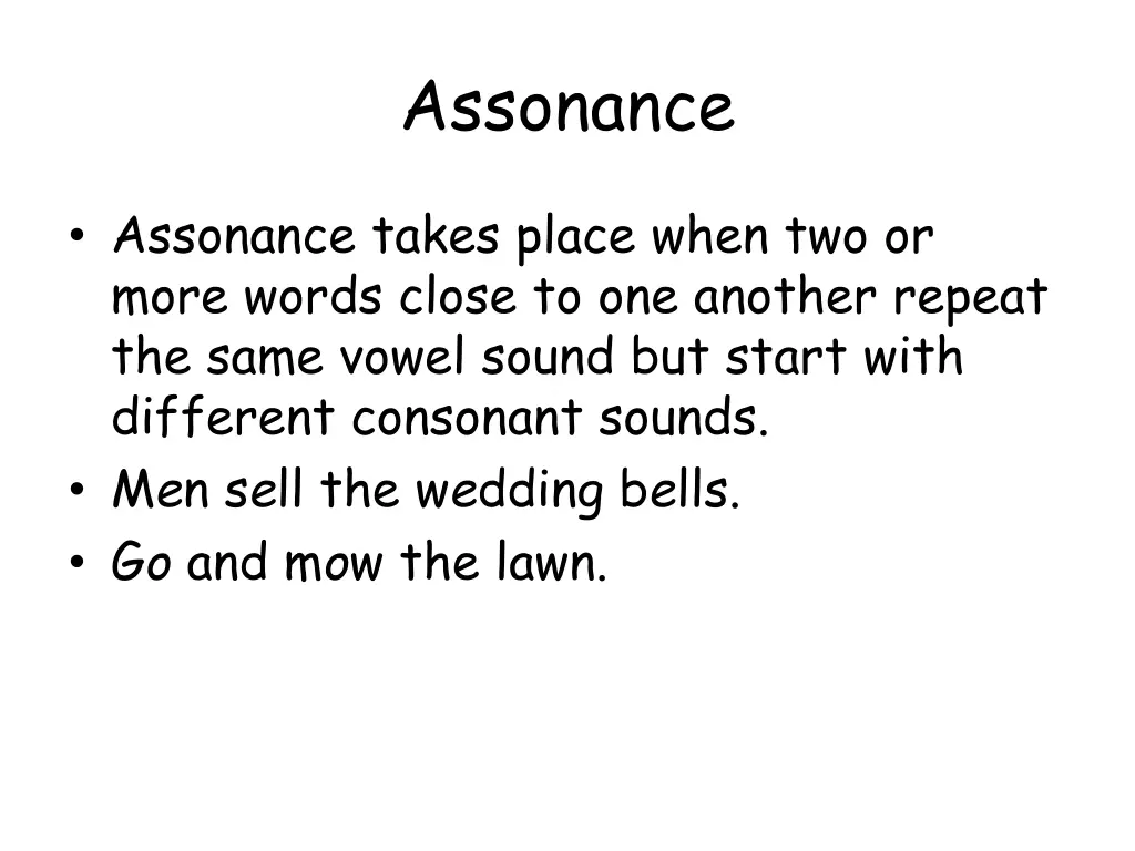 assonance