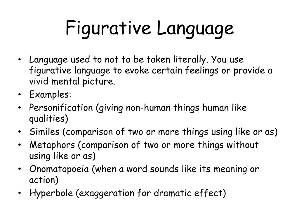 figurative language