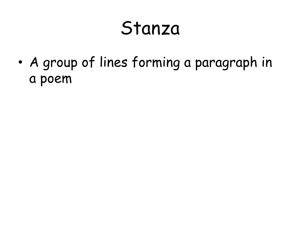 stanza