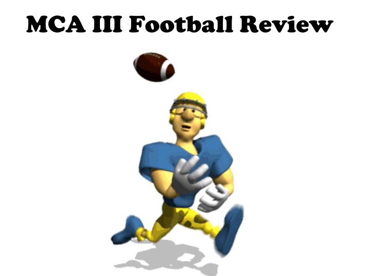 mca iii football review