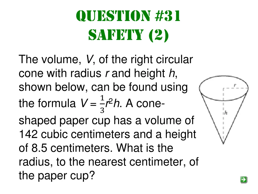 question 31 safety 2