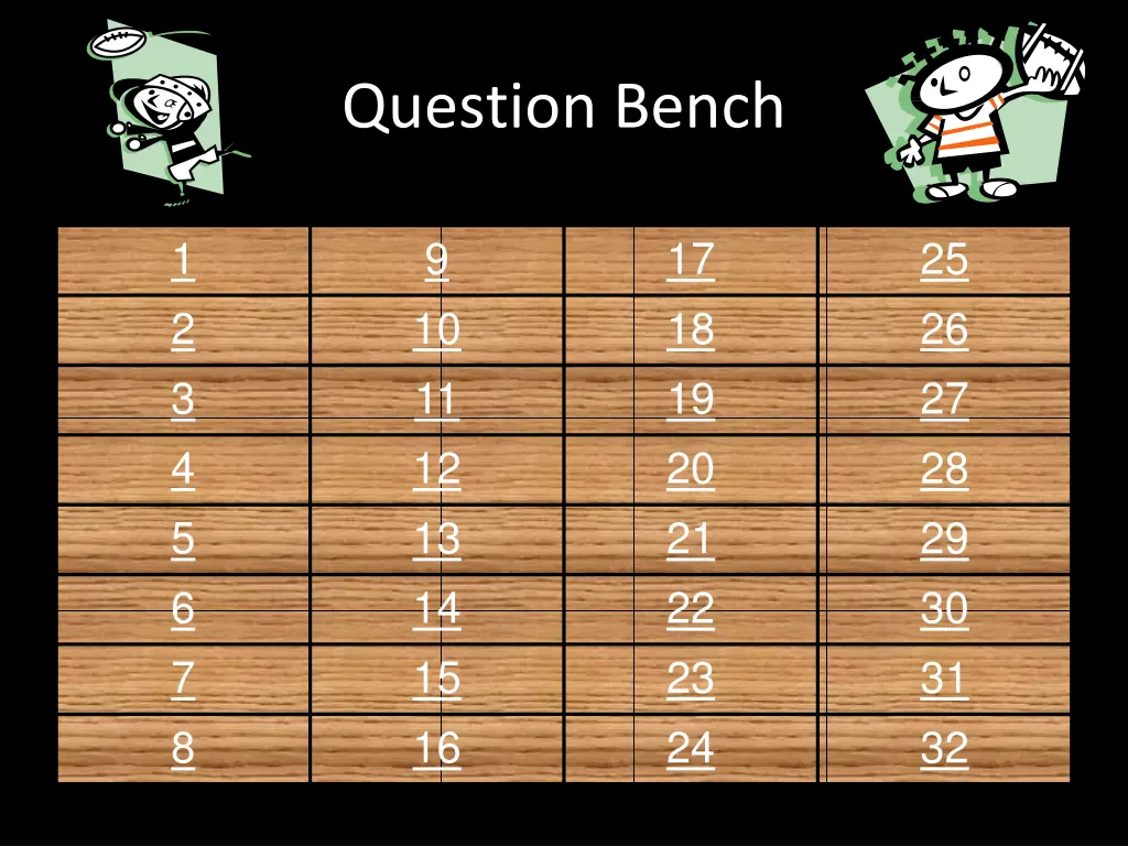 question bench