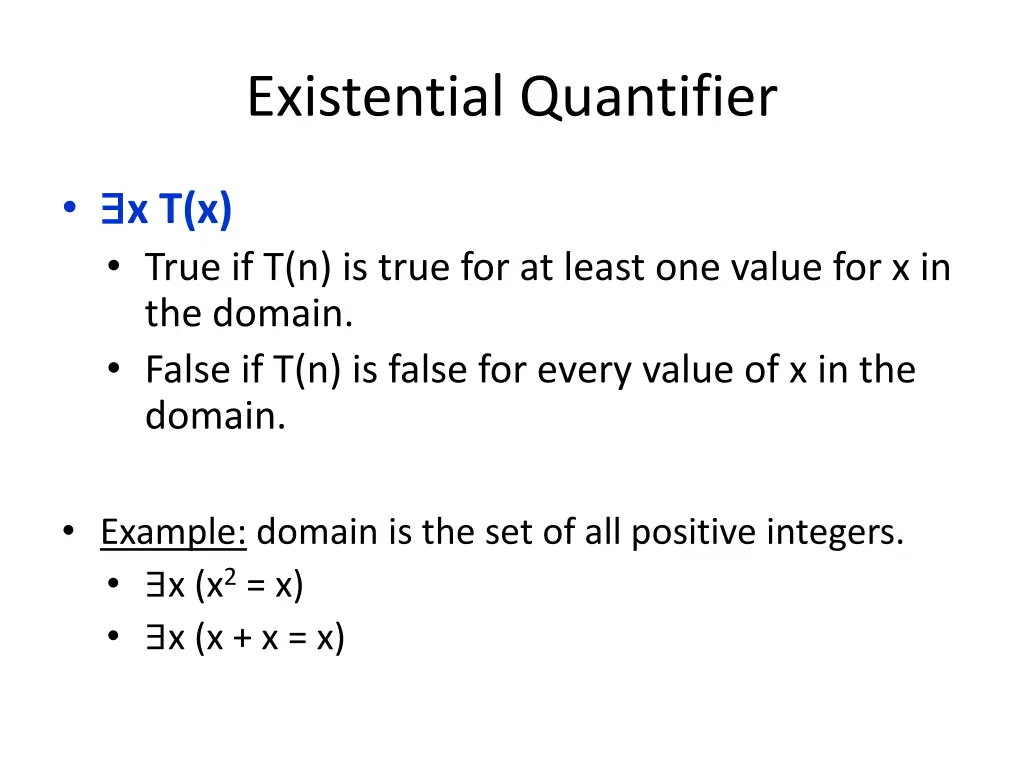 existential quantifier 1