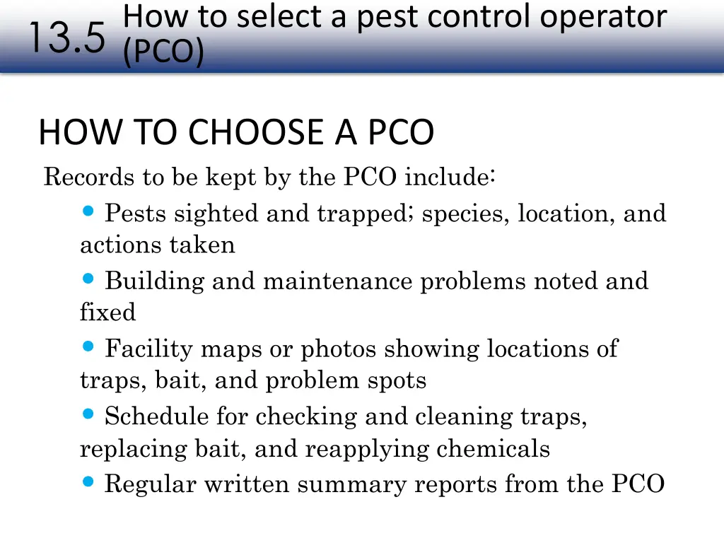 how to select a pest control operator pco 2