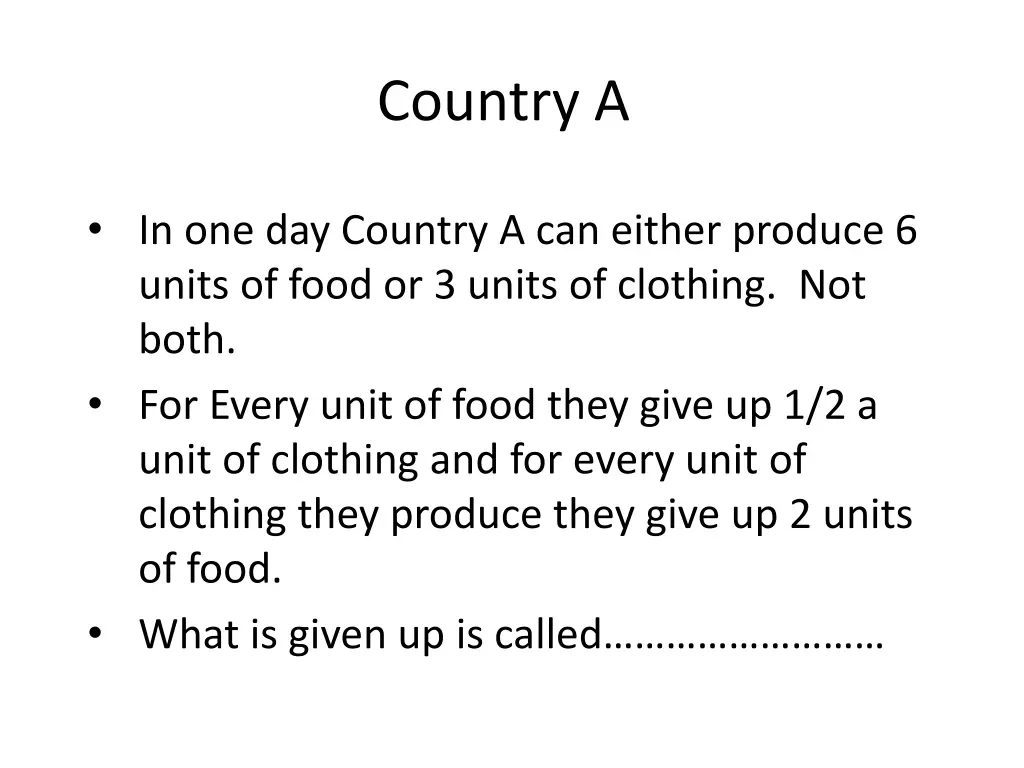 country a