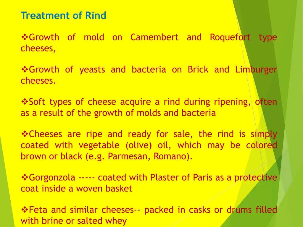 treatment of rind