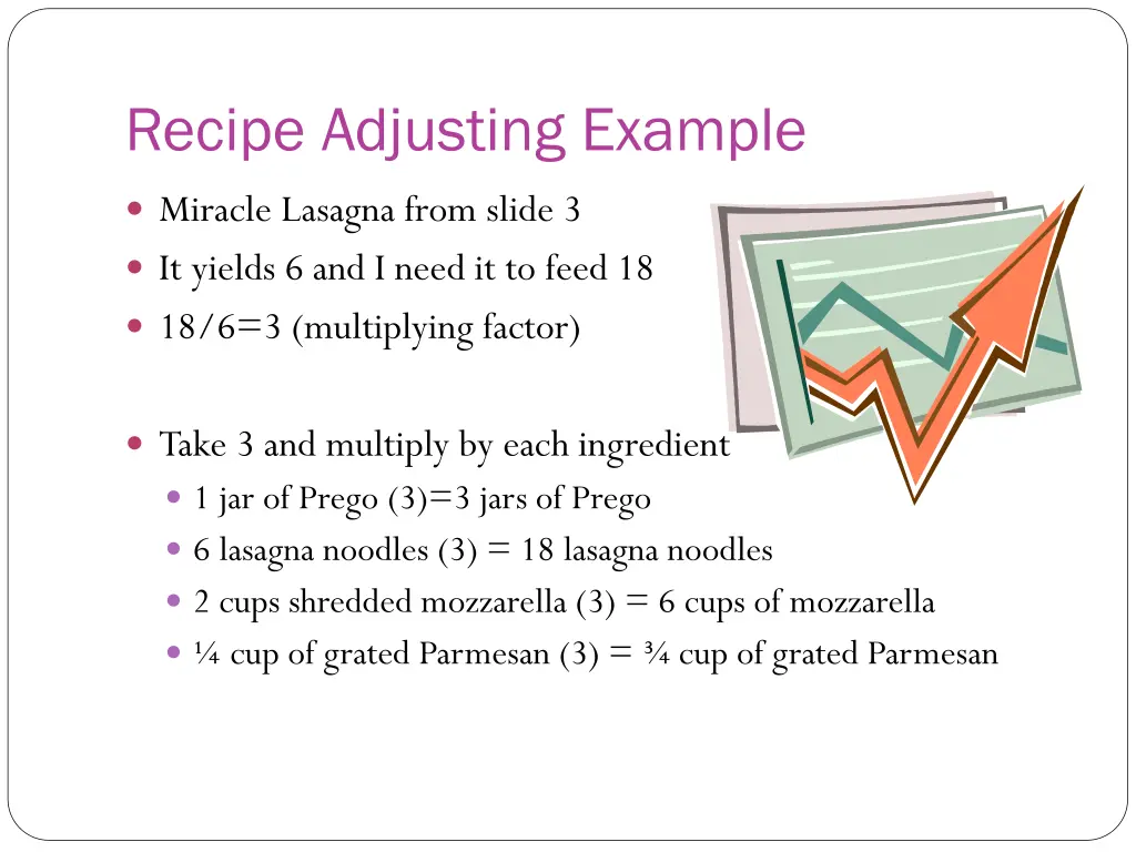 recipe adjusting example